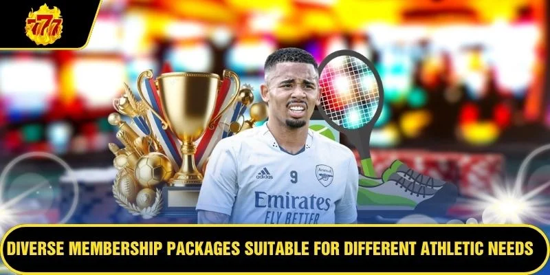 Diverse membership packages suitable for different athletic needs and preferences