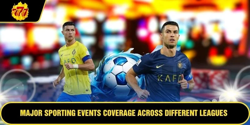 Major sporting events coverage across different leagues