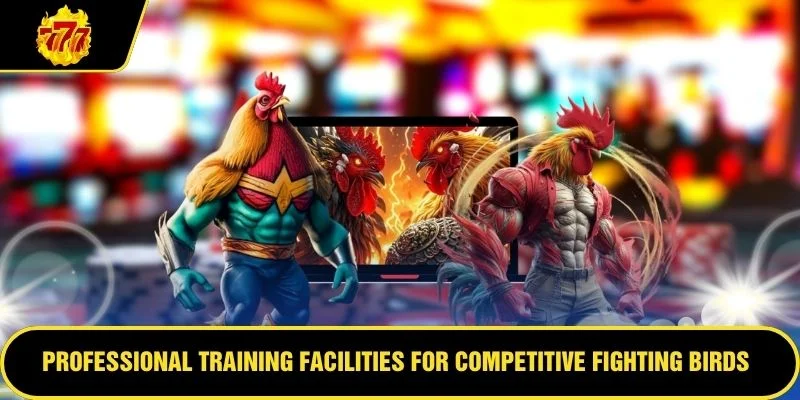 Professional training facilities for competitive fighting birds